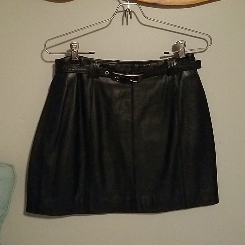 Genuine Leather Skirt